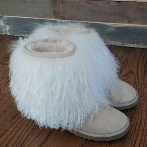 Rare ugg uggs boots lida Mongolian lamb trim 7